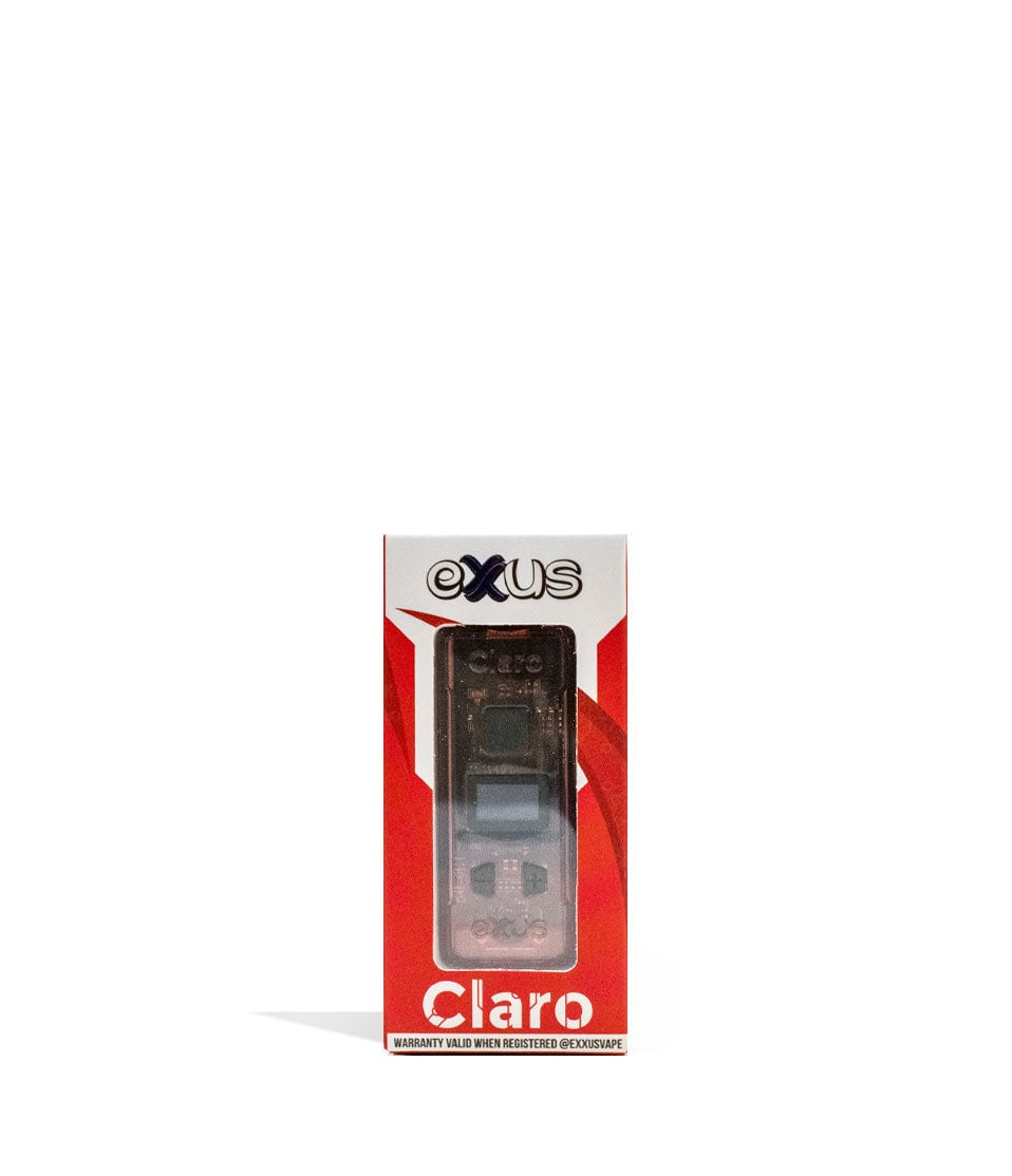 Red Exxus Vape Claro 510 Thread Battery 12pk Packaging Front View on White Background