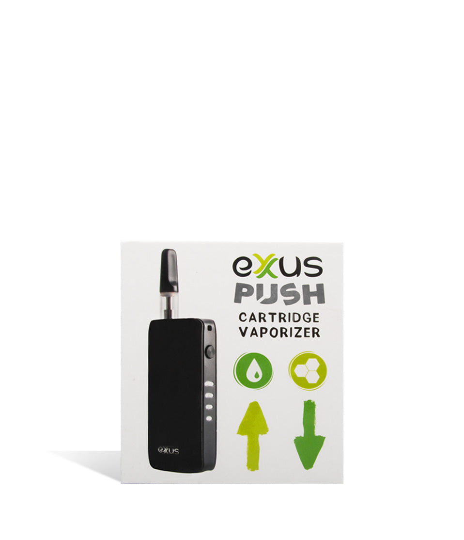 Black single pack Exxus Vape Push 510 Thread Battery 12pk on white background