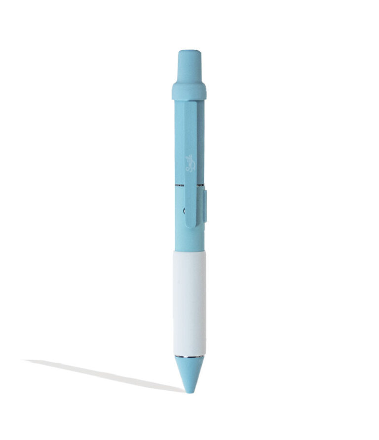 Tiffany Blue Smyle Penjamin Cart Pen Variable Voltage Battery Front View on White Background