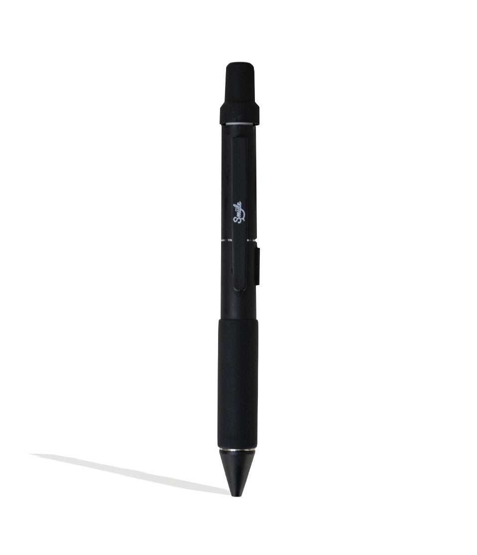 Black Smyle Penjamin Cart Pen Variable Voltage Battery Front View on White Background