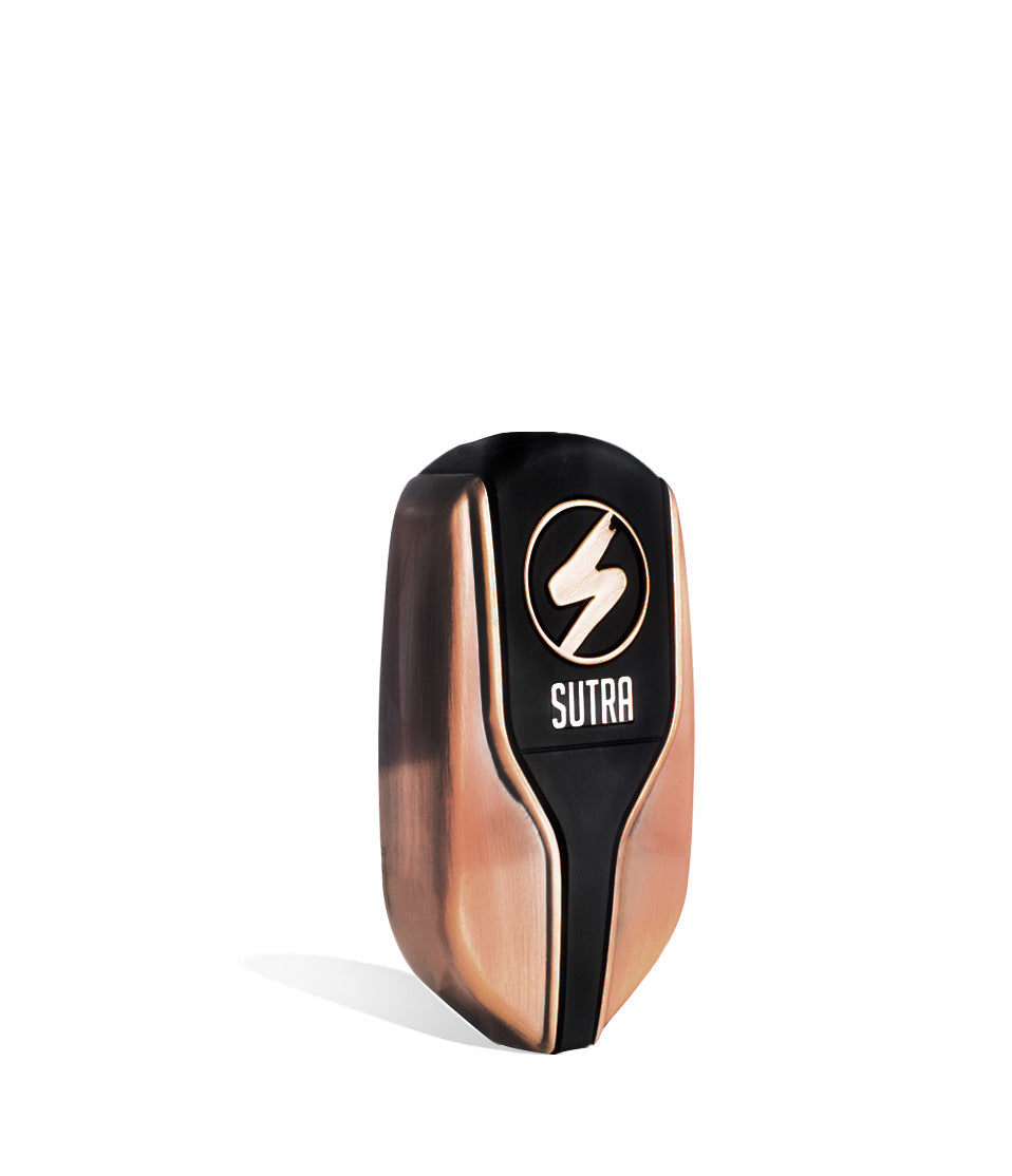 Side bronze Sutra Vape Squeeze 510 Thread Battery on white studio color