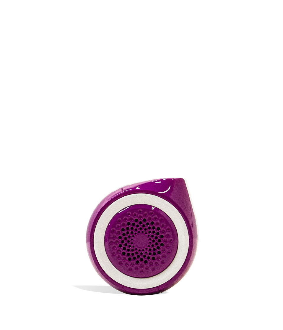 Ultra Purple Ooze Moves 510 Thread Battery and Wireless Speaker Back View on White Background