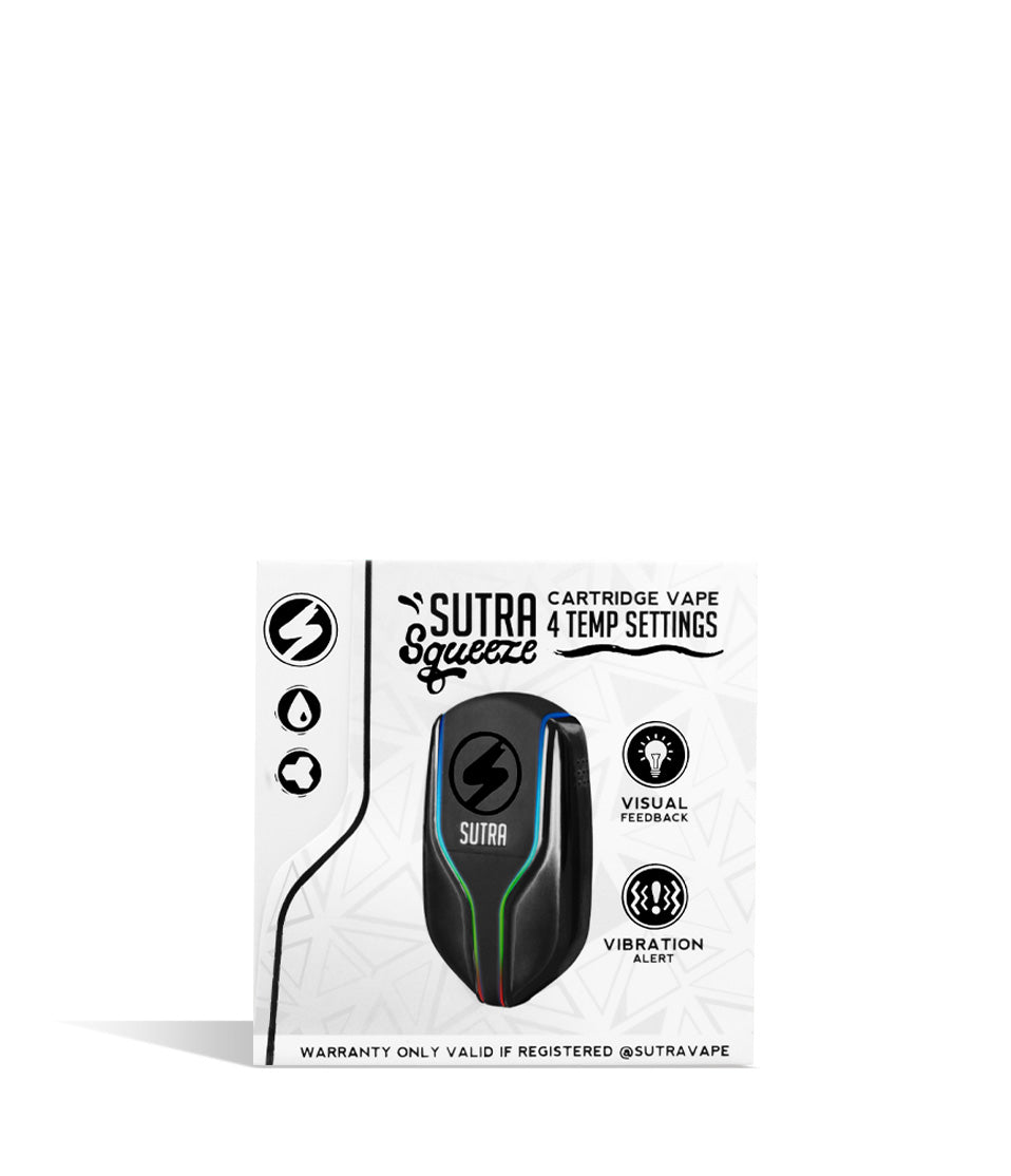 Black single pack Sutra Vape Squeeze 510 Thread Battery 6pk on white background