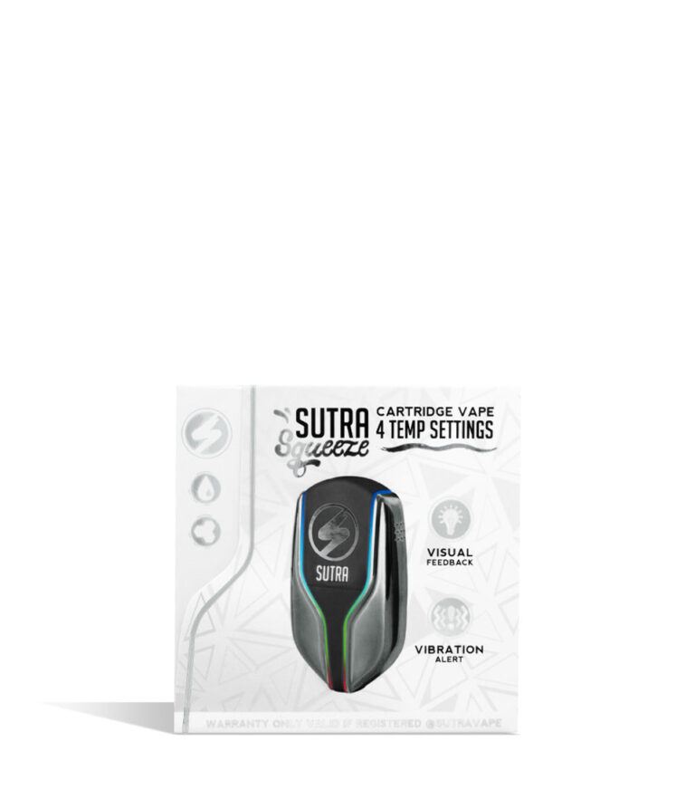 Silver single pack Sutra Vape Squeeze 510 Thread Battery 6pk on white background