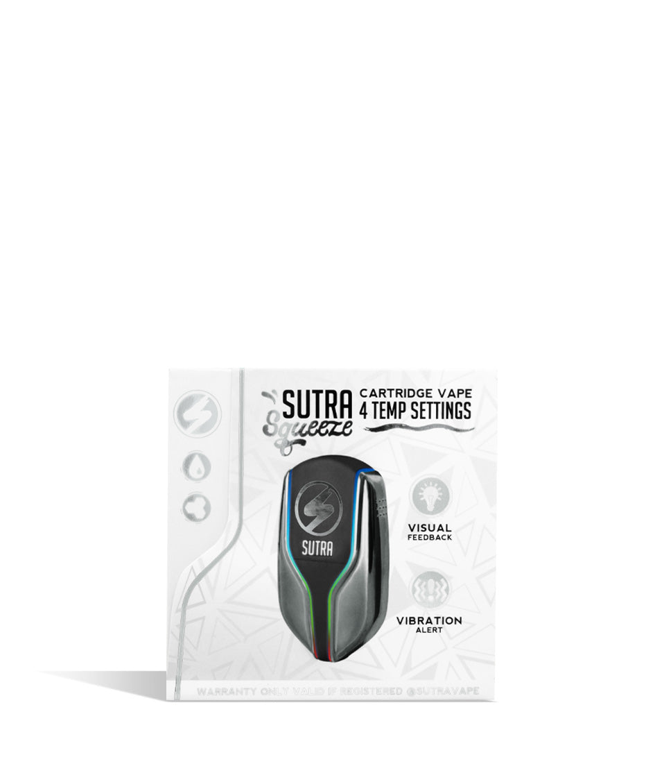 Silver single pack Sutra Vape Squeeze 510 Thread Battery 6pk on white background