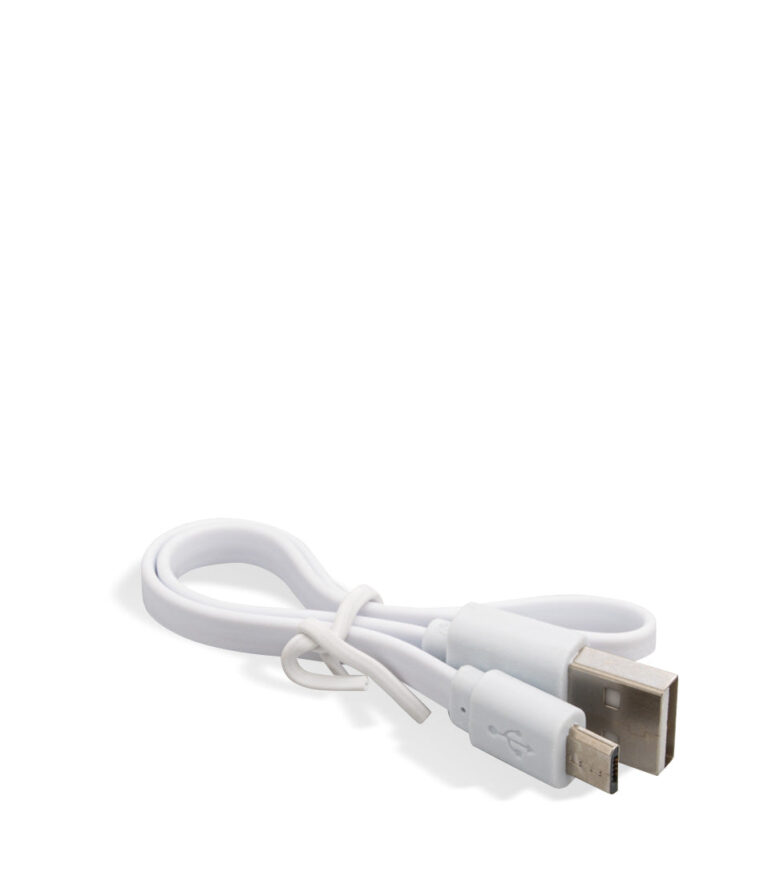 USB charger side Wulf Mods UNI Pro Adjustable 510 Thread Battery on white background