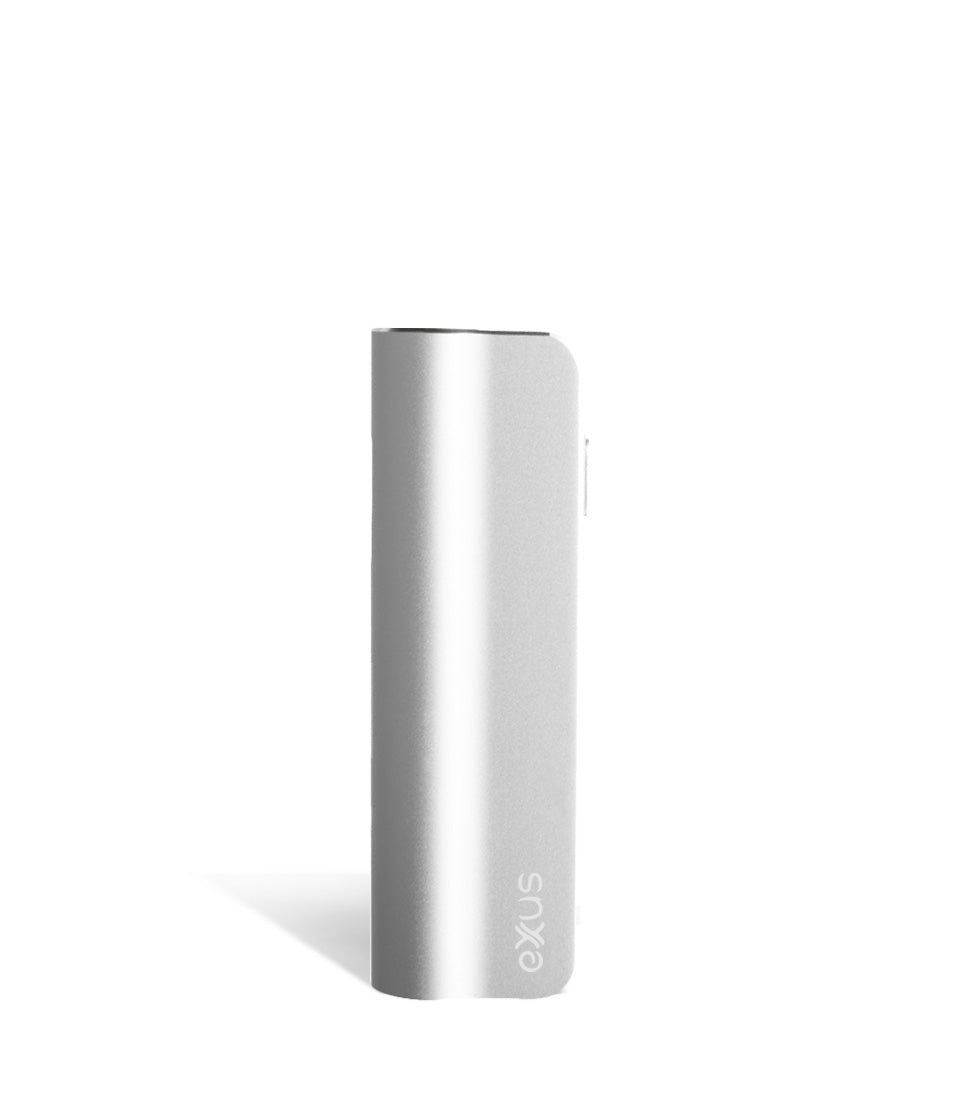 Silver side Exxus Vape Snap VV 510 Thread Battery on white studio background
