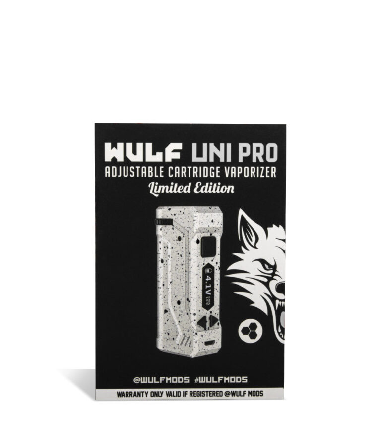 WBSP Packaging Wulf Mods UNI Pro Adjustable 510 Thread Battery on white background