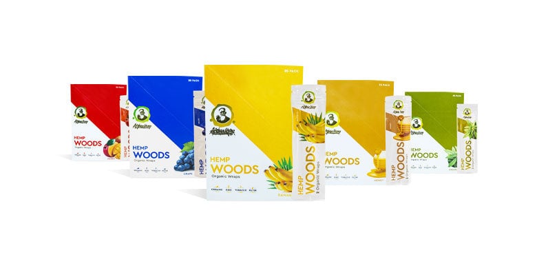 Afghan Hemp products on white background