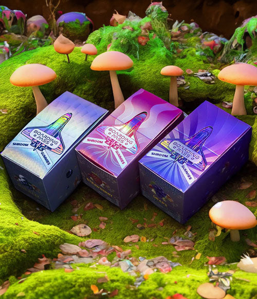 Boarding Pass products in mushroom field