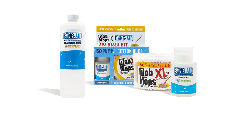 Bong Aid Products on White Background