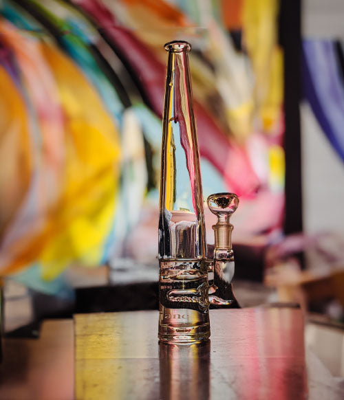 Elevate Janes on a table at an art installation