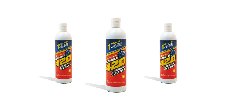 Formula 420 products on white background