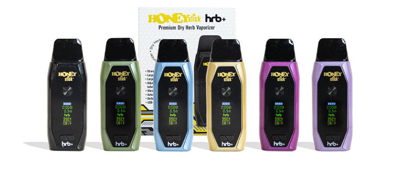 Honeystick products on white background
