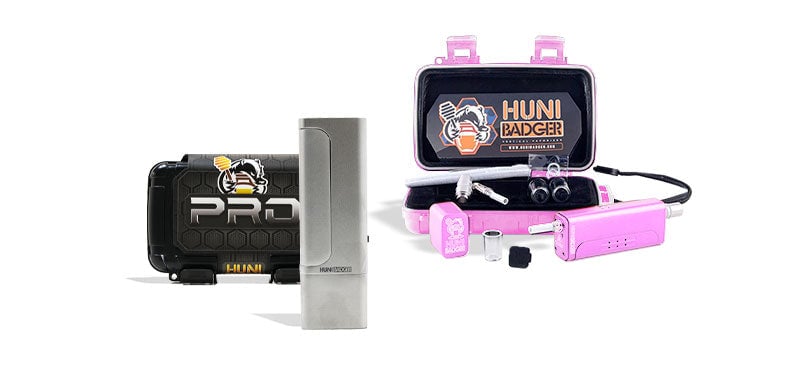 Huni Badger products on white background