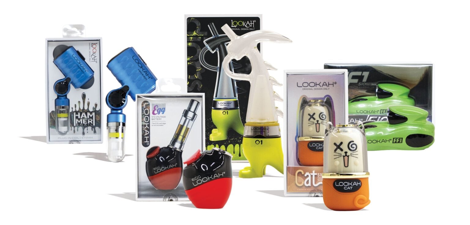 Lookah products standing on white background