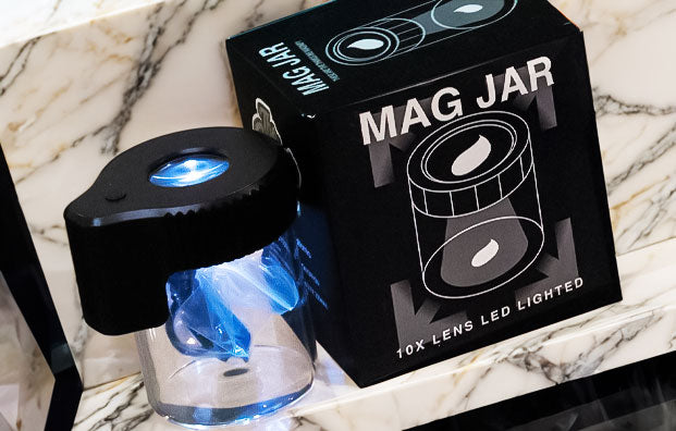 Mag Jar in marble display