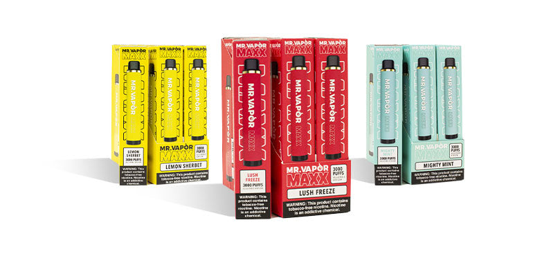 Mr Vapor Products On White Background