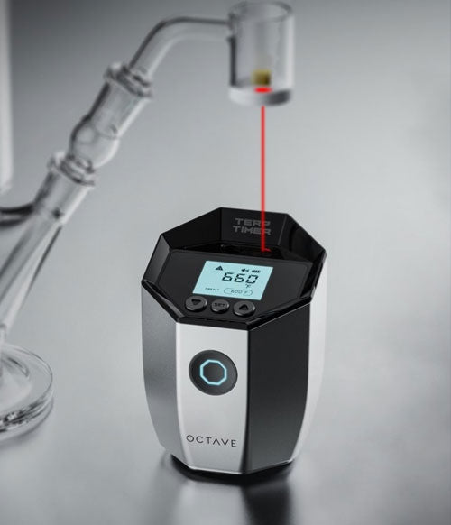 Silver Octave Terp timer with Dab Rig