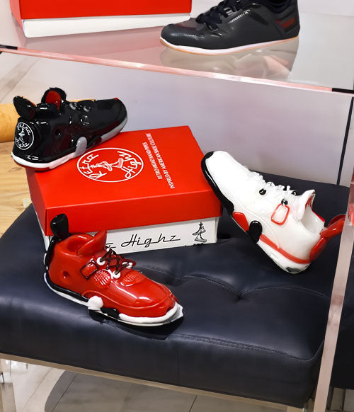 Retro Highz hand pipes inside shoe store