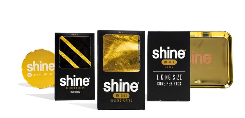 Shine Products on white background