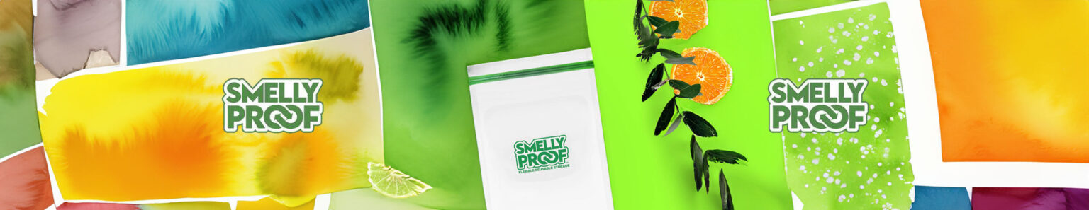 Smelly Proof Banner Brand story with watercolor paintings