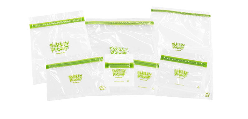 Smelly Proof Products on White Background