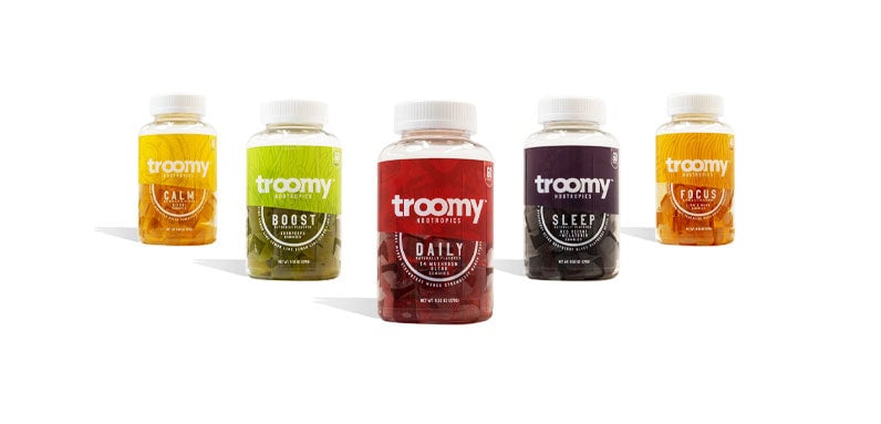 Troomy Products on White Background