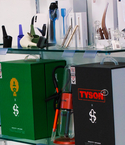 Got Vape selection of high quality products standing on shelf