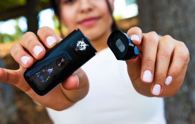 Woman Holding Wulf Flex Apart