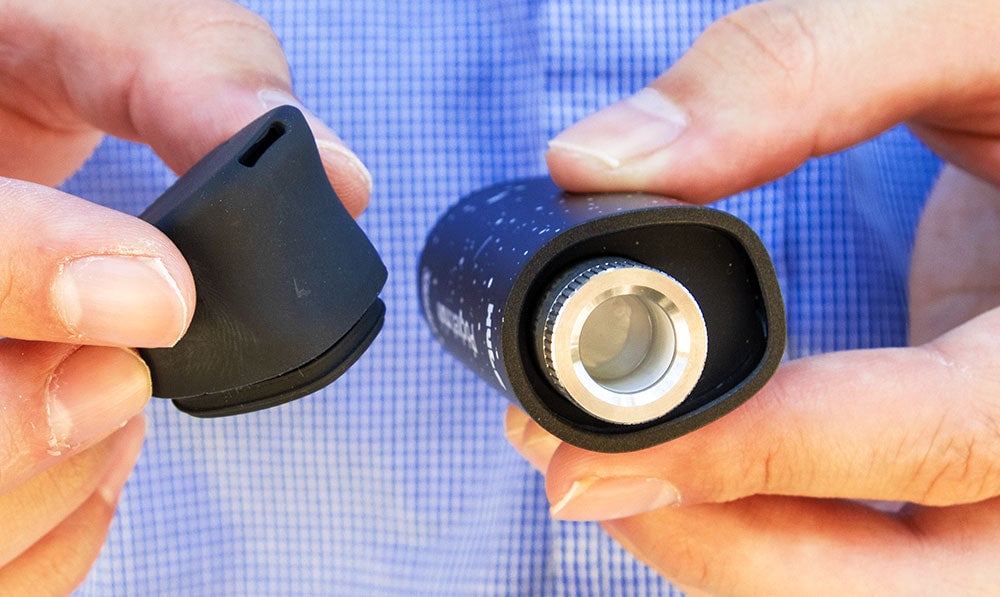 wulf pocket mini in black with ceramic chamber