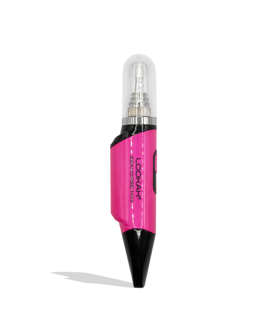 Lookah Seahorse Mini Electric Nectar Collector Pink on white background