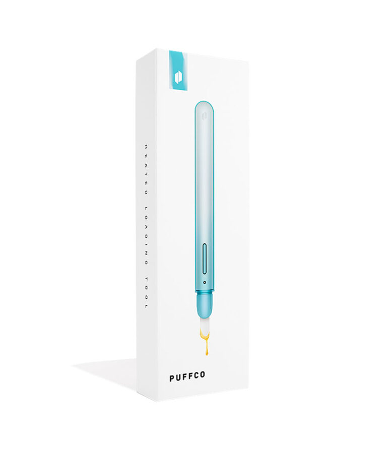 Puffco Limited Edition Glacier Hot Knife box on white background