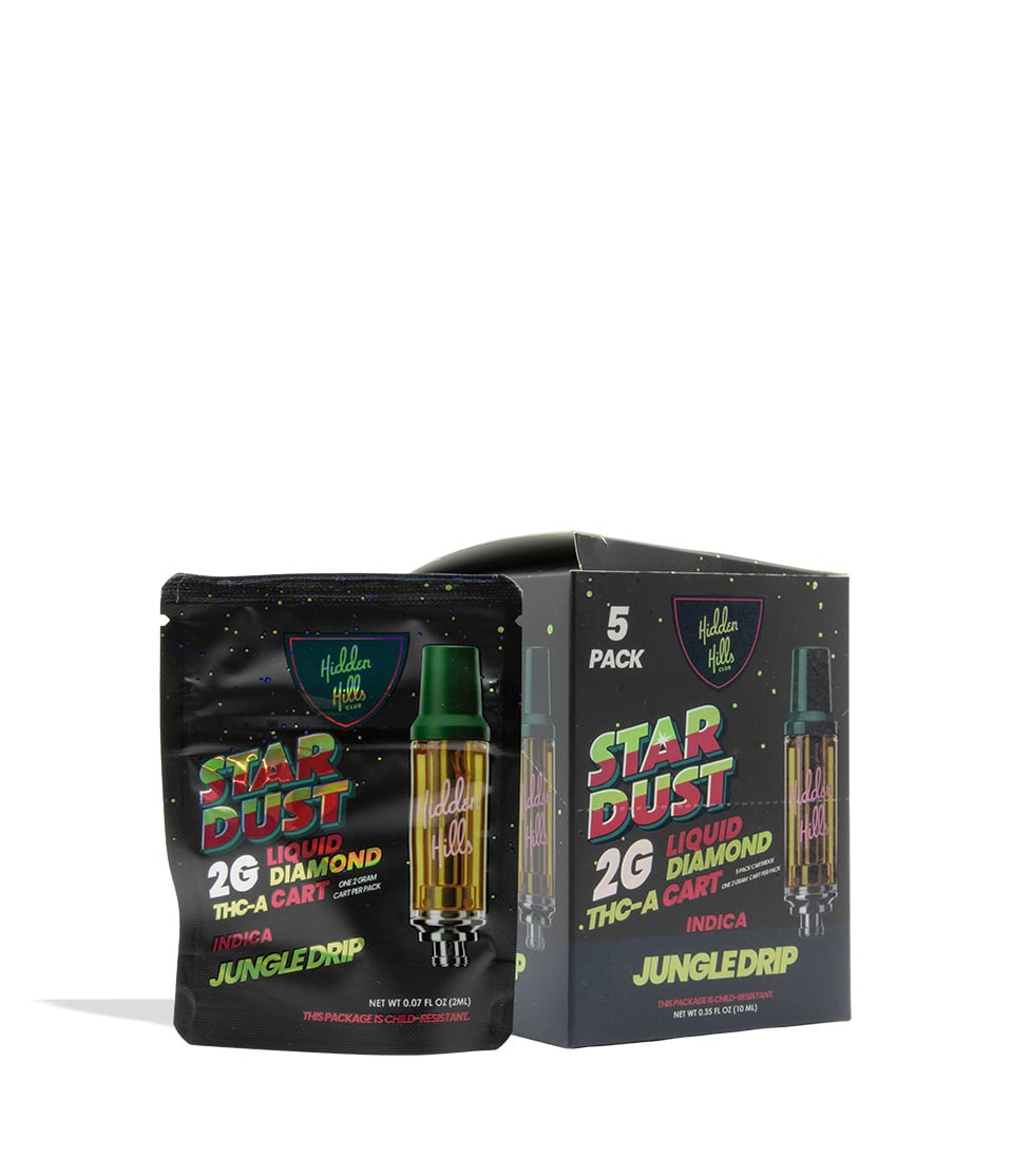 Hidden Hills Stardust 2g Liquid Diamond THC-A Cartridge 5pk Jungle Drip