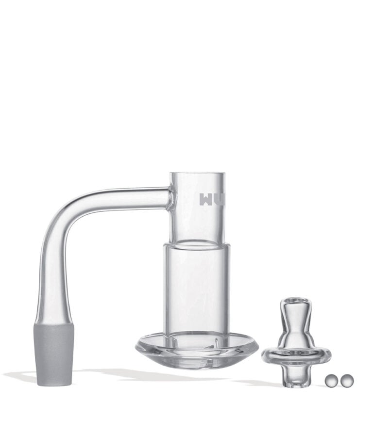 Wulf Mods Dyno 14mm Quartz Banger apart on white background