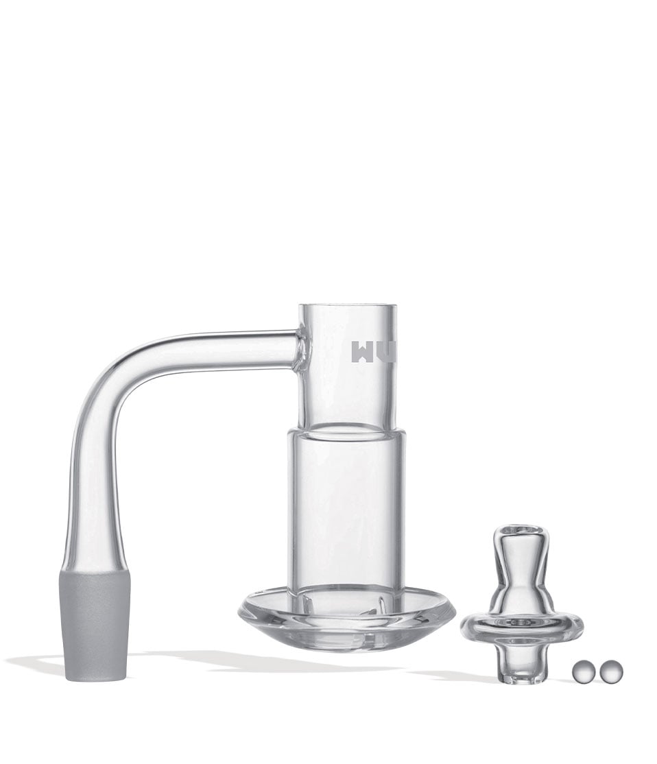 Wulf Mods Dyno 14mm Quartz Banger apart on white background