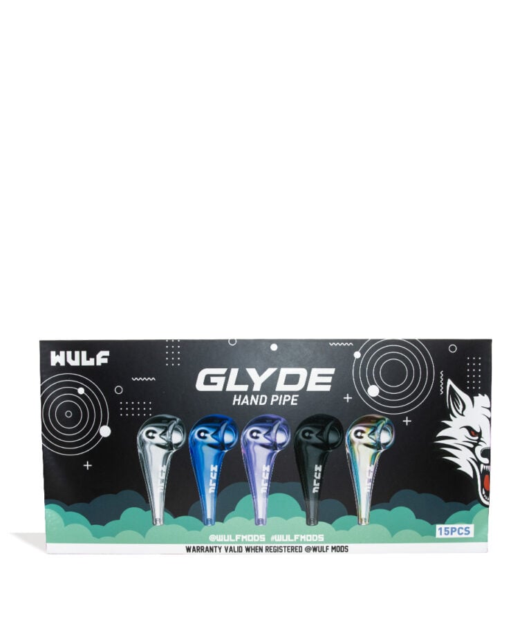 Wulf Mods Glyde Hand Pipe 15pk front view on white background